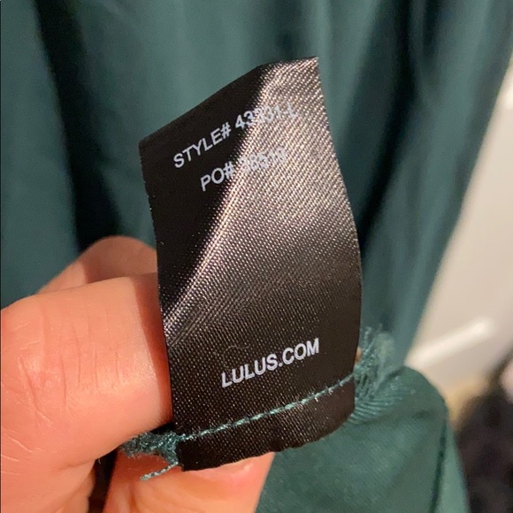 Lulus Green lace up dress - Picture 7 of 10